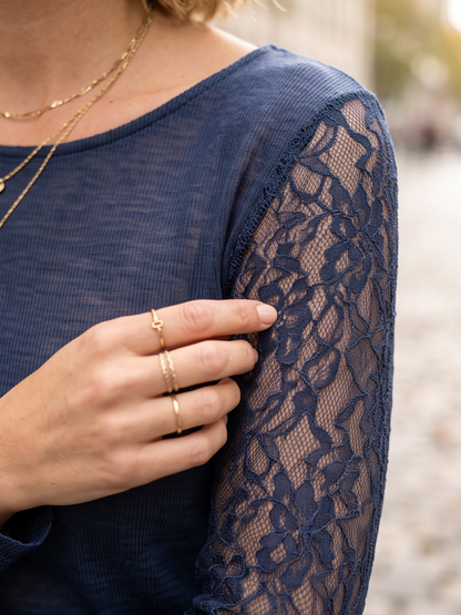 Top Armelle - Manches Dentelle