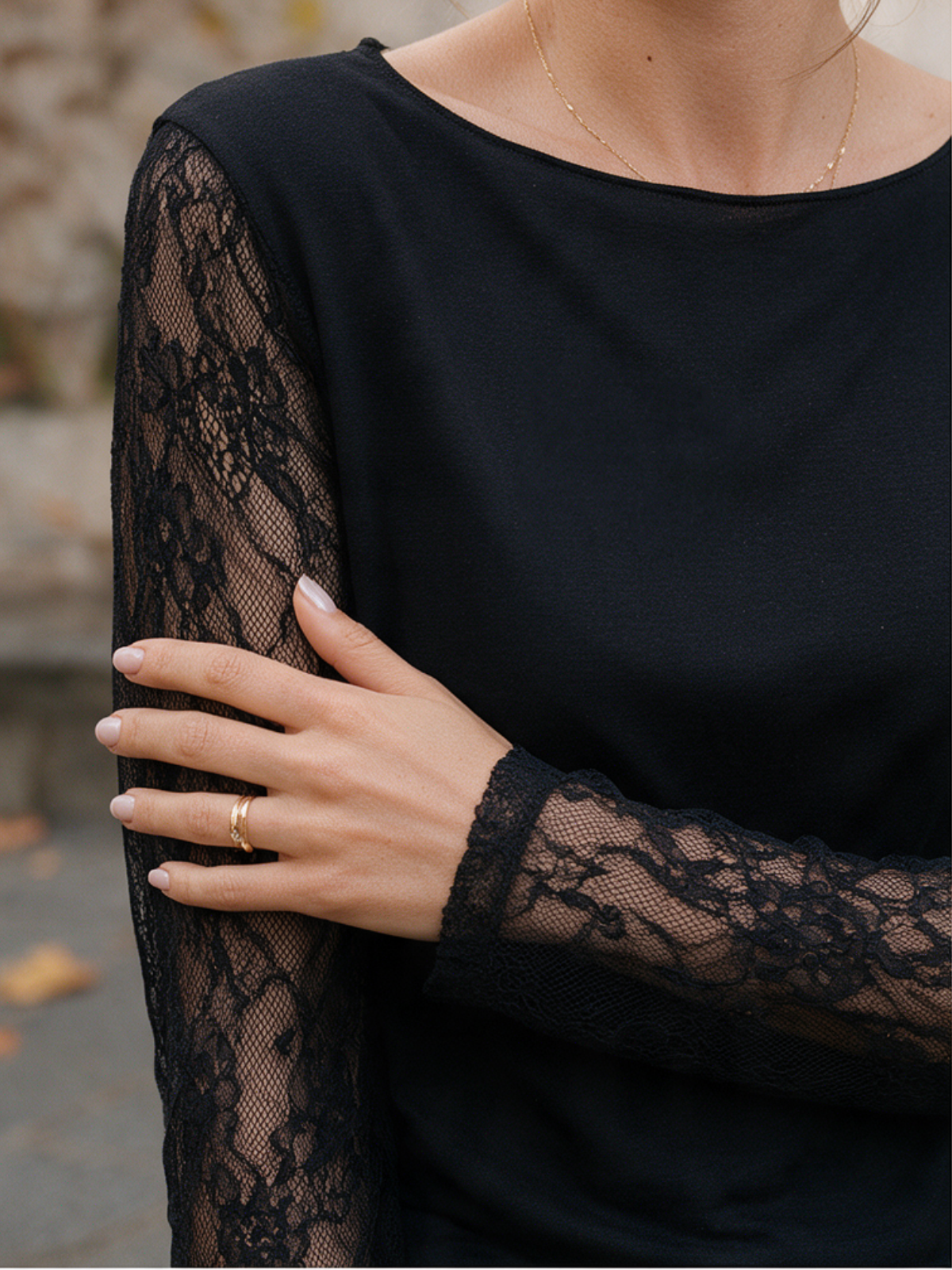 Top Armelle - Manches Dentelle
