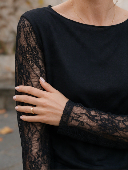 Top Armelle - Manches Dentelle