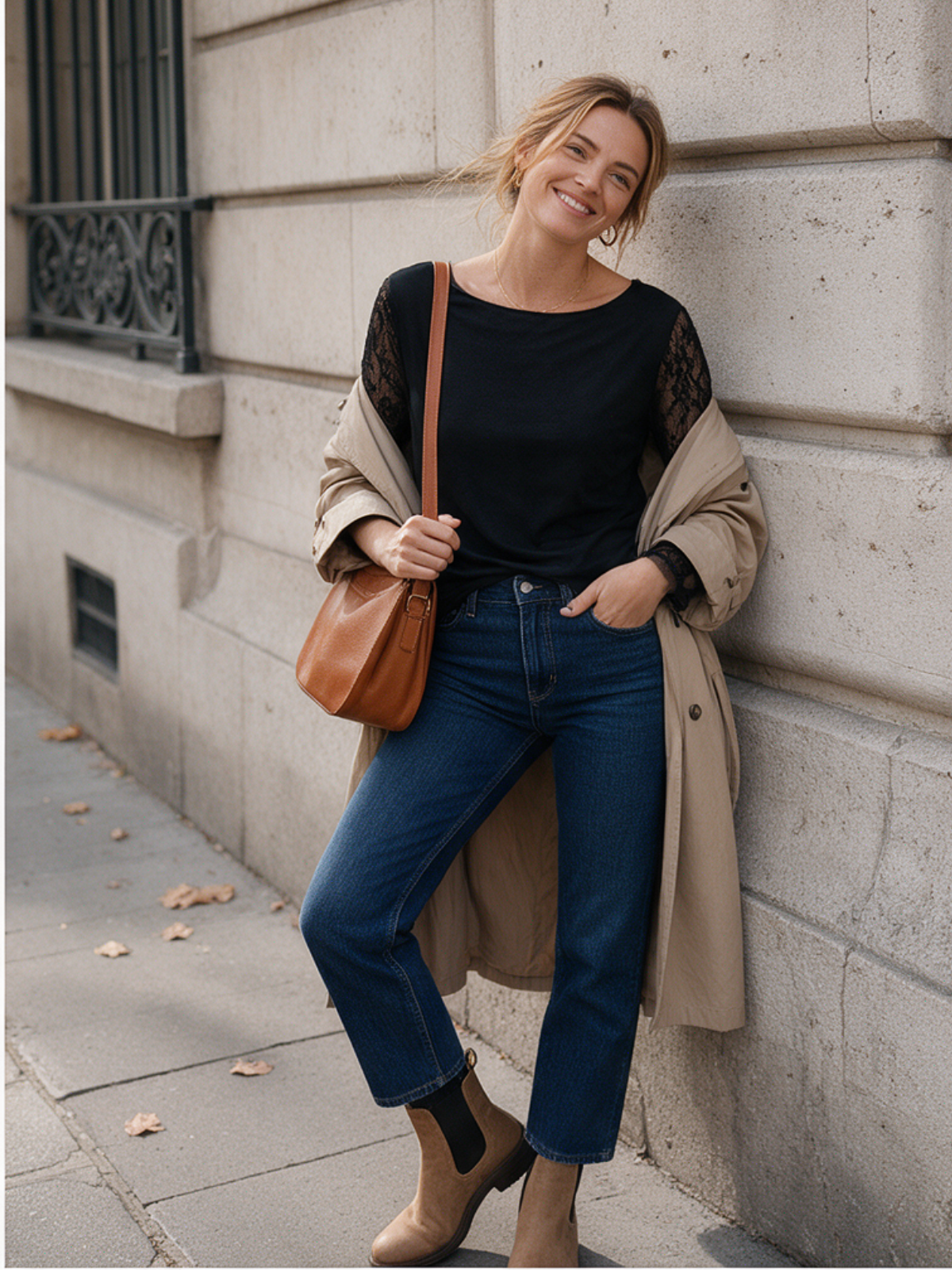 Top Armelle - Manches Dentelle