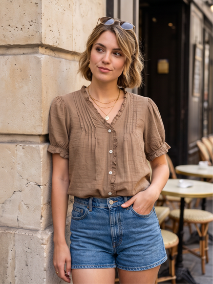 Top Chloé - Voile de Coton