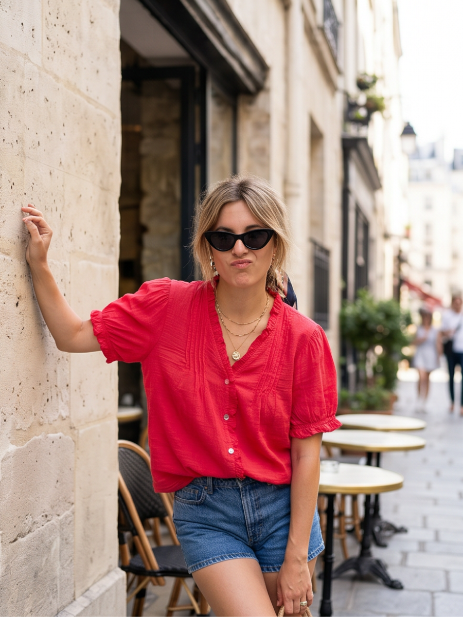 Top Chloé - Voile de Coton
