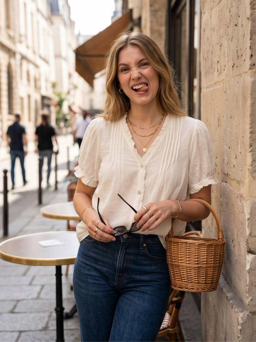 Top Chloé - Voile de Coton