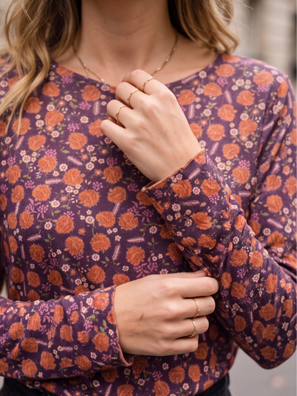 Top Héloïse - Imprimé Fleuri Cachemire