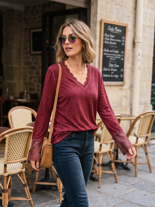 Top Lucie - Dentelle Précieuse