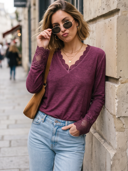 Top Lucie - Dentelle Précieuse