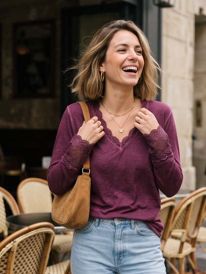 Top Lucie - Dentelle Précieuse