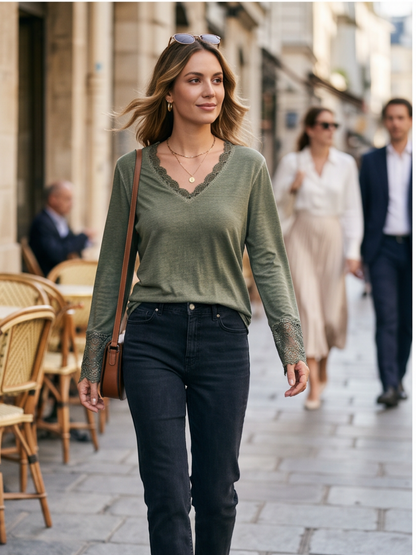 Top Lucie - Dentelle Précieuse