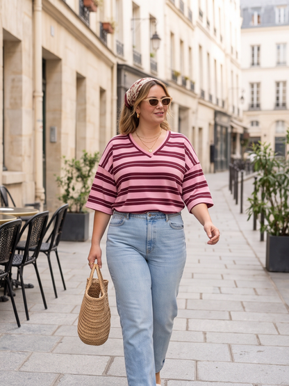 Top Ludivine - Rayé Dos Ouvert