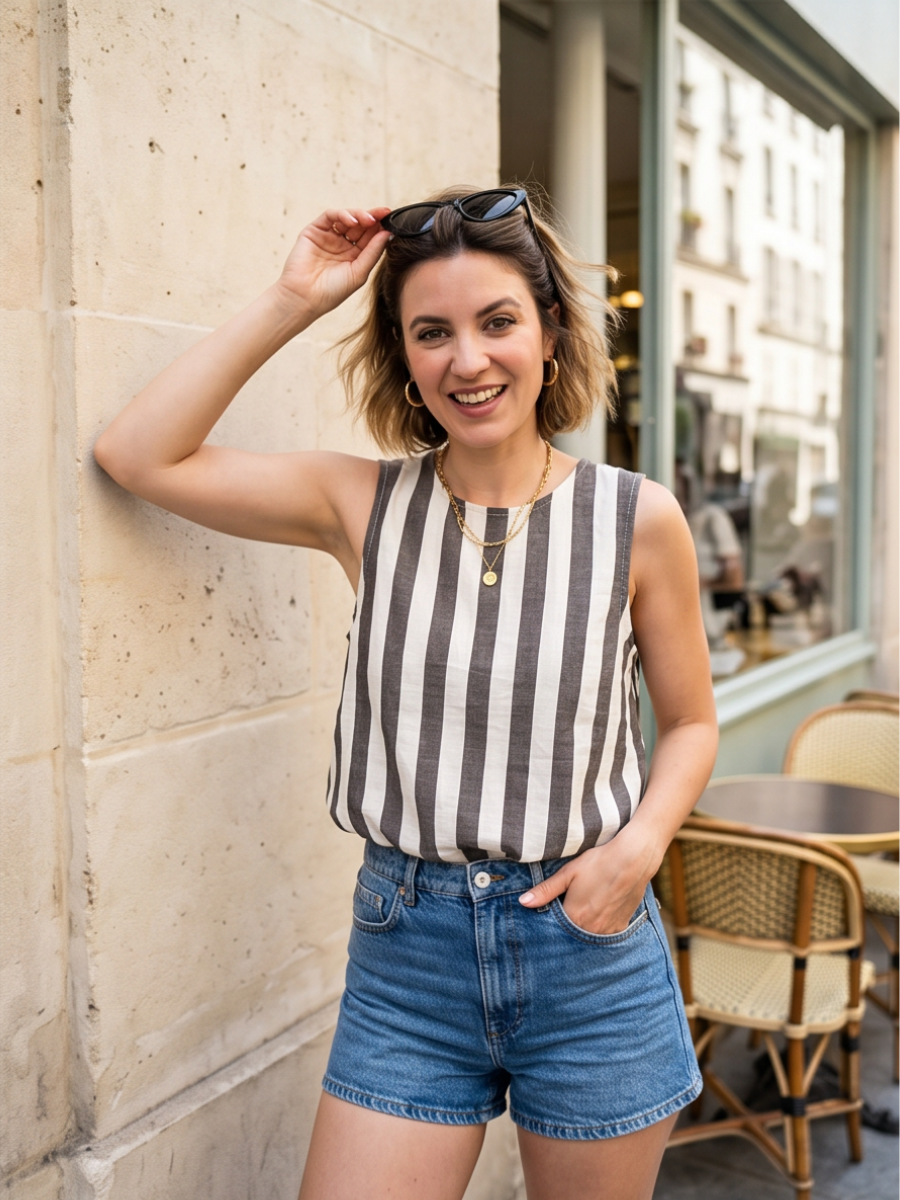 Top Manon - Rayures Bicolores
