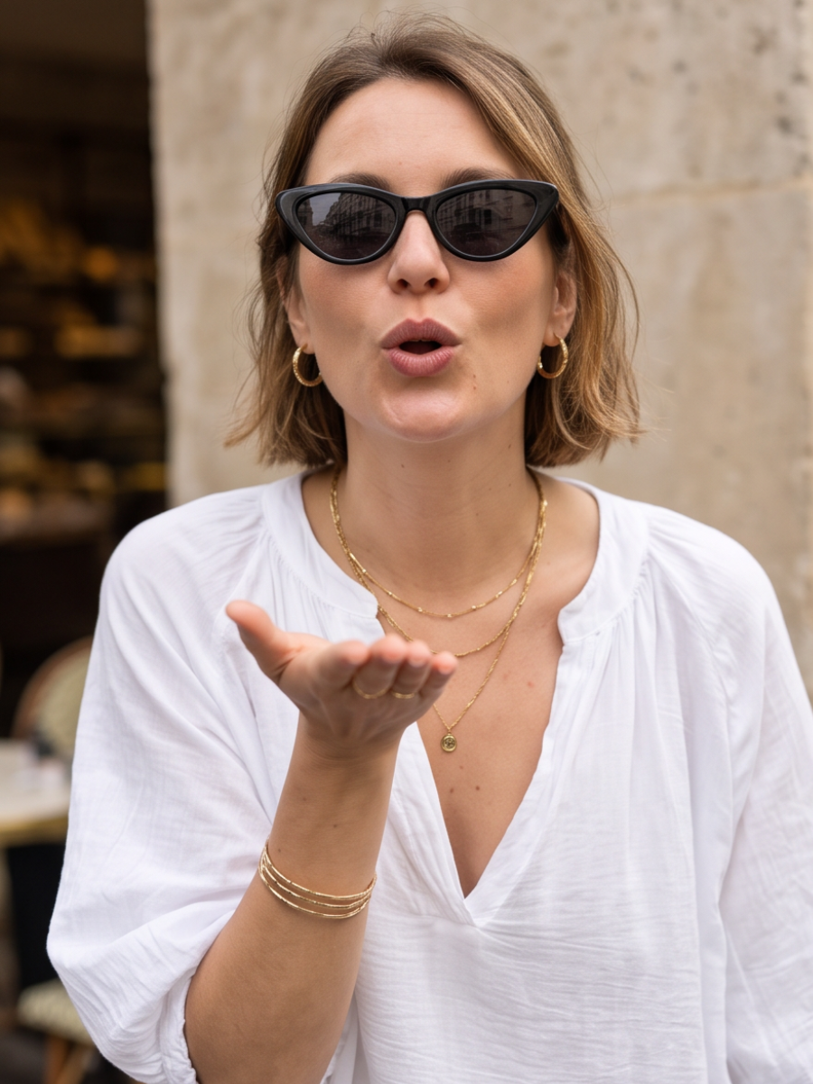 Top Zoé - Voile de Coton Féminin