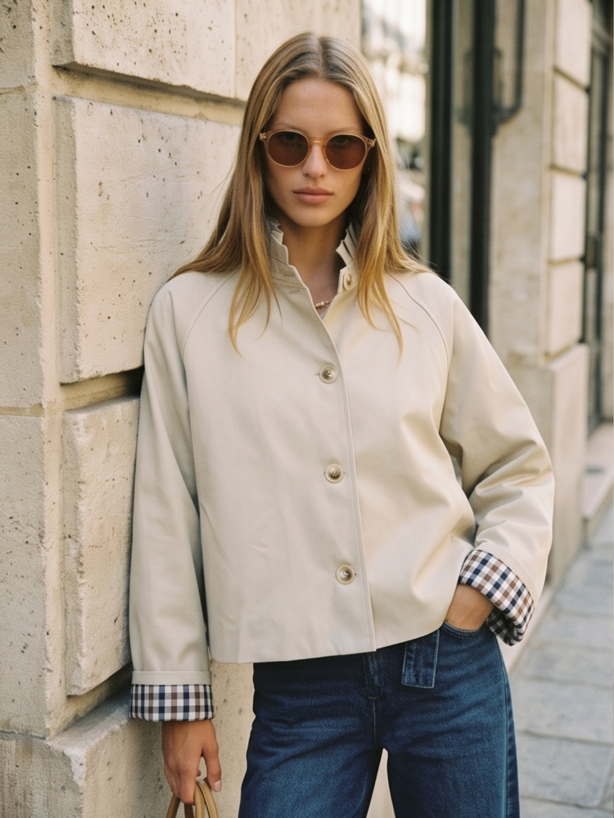 Trench Aliette - Revers Carreaux
