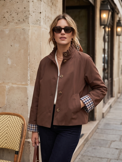 Trench Aliette - Revers Carreaux