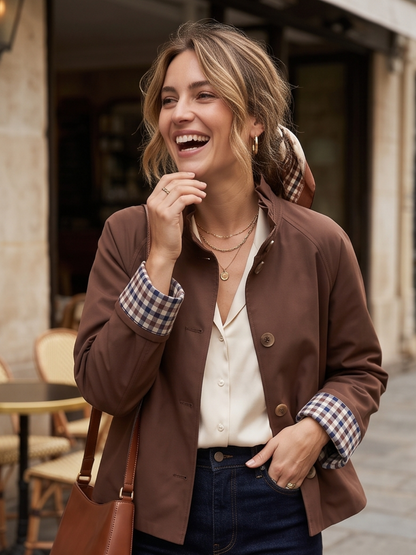 Trench Aliette - Revers Carreaux
