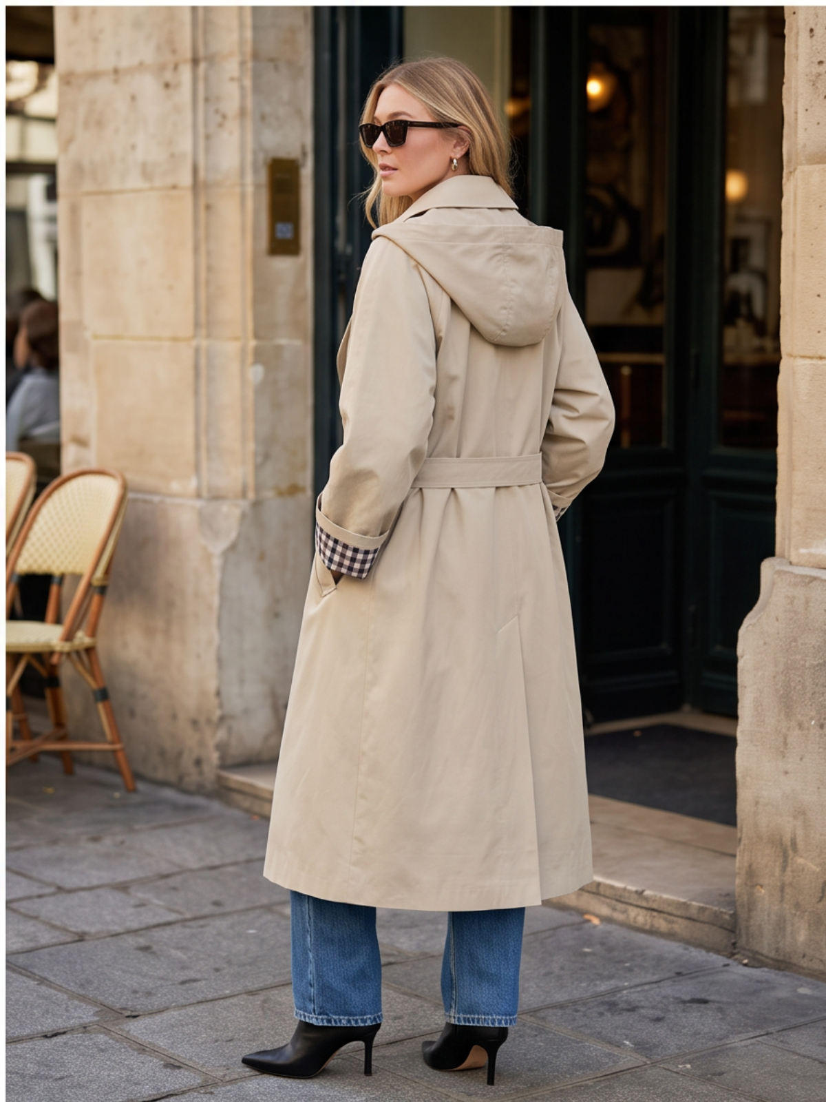 Trench Victoire - Beige Vichy