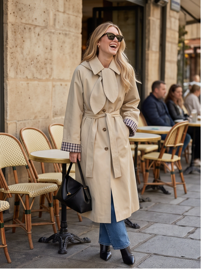 Trench Victoire - Beige Vichy