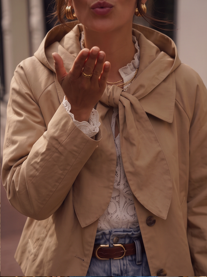 Veste Adélaïde - Lin Col Noué