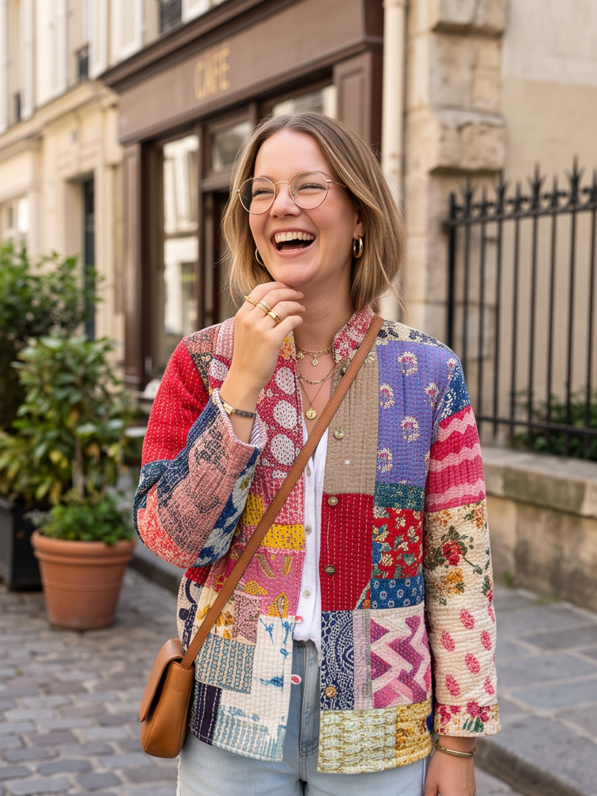 Veste Adélie - Patchwork Réversible