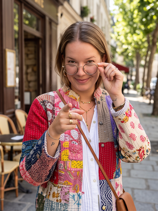 Veste Adélie - Patchwork Réversible