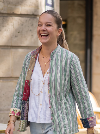 Veste Adélie - Patchwork Réversible