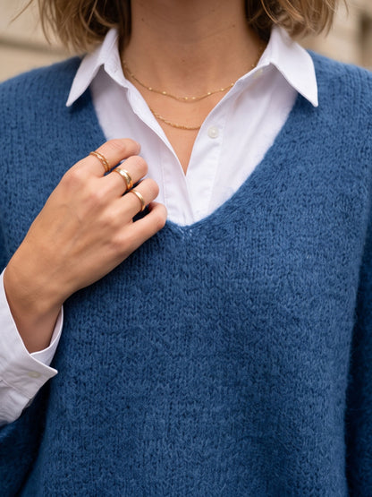 Pull cape Allegra - cape col v Mohair