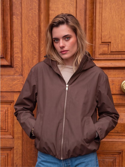 Veste imperméable femme à capuche Angèle - Hippie Chic, photo 1