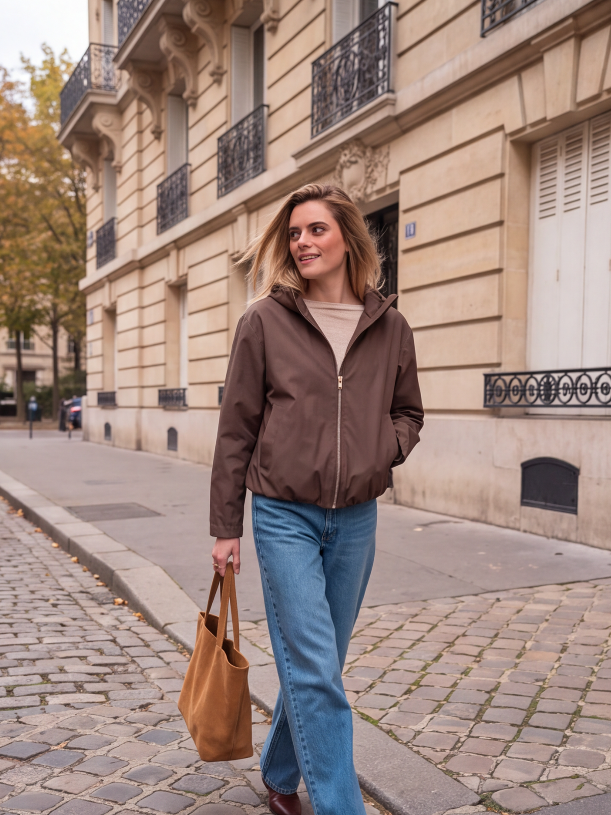 Veste imperméable femme à capuche Angèle - Hippie Chic, photo 4