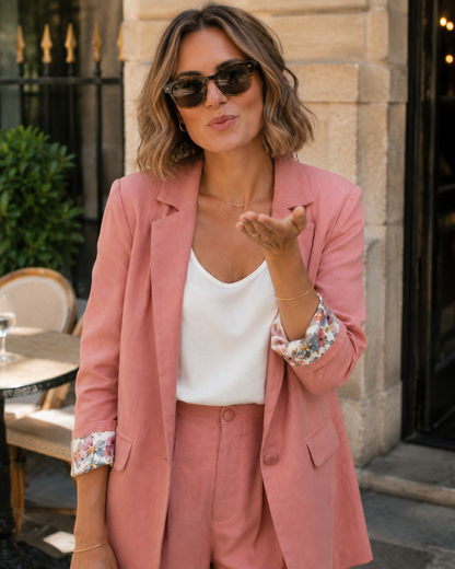 Veste Blazer Fluide Unie