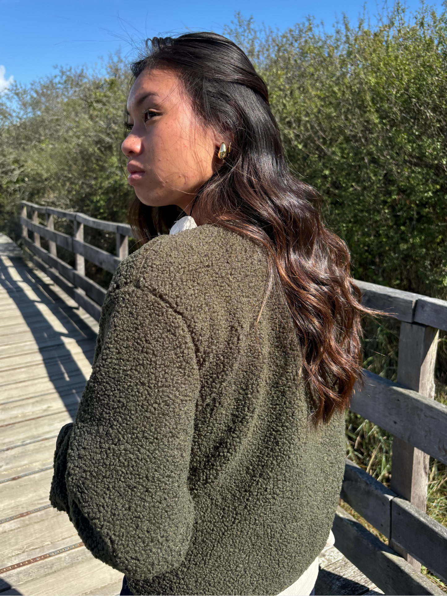 Veste en maille bouclette chic et cosy 