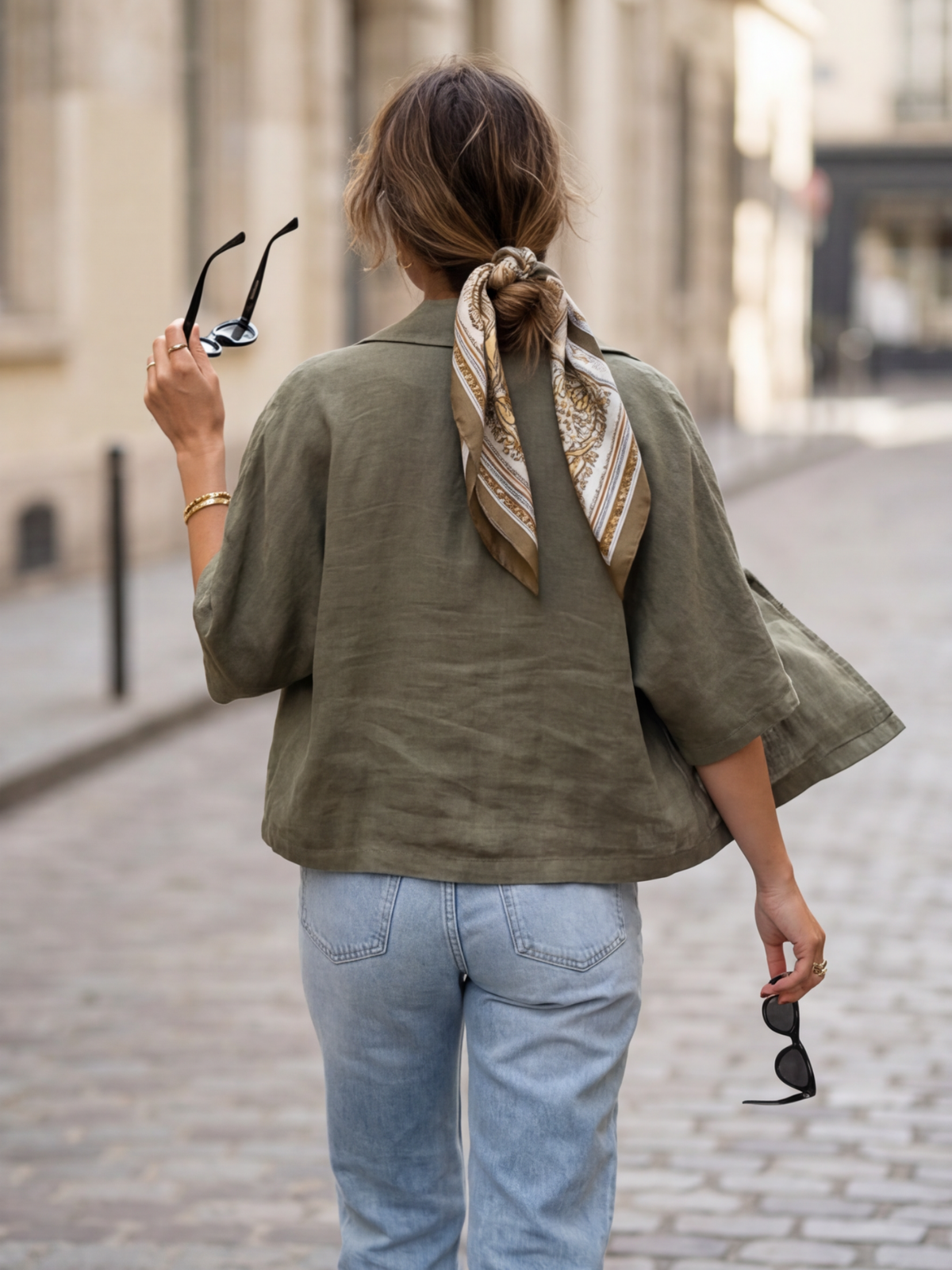 Veste Lin Boutonnée Femme