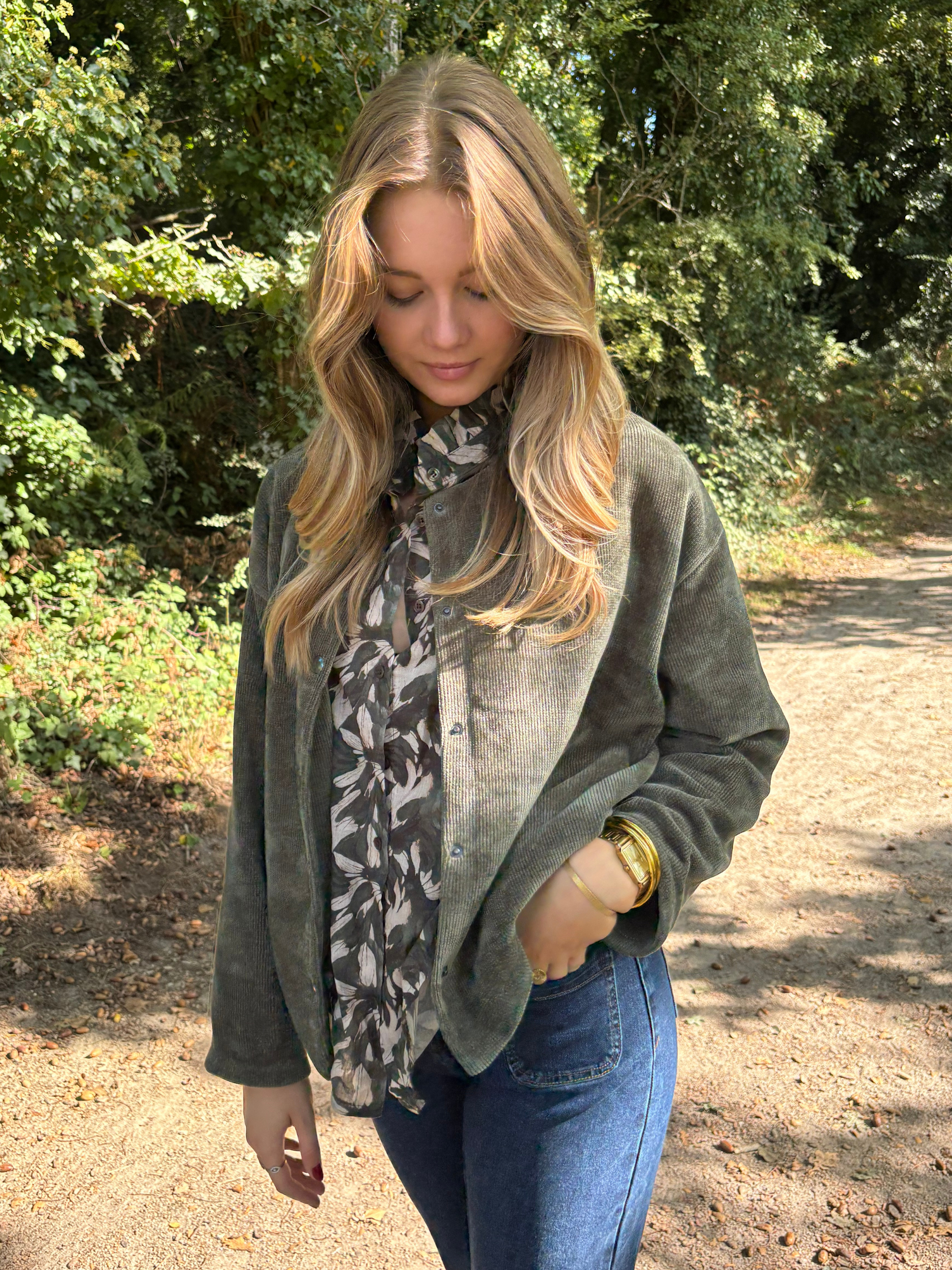 Veste en velours bohème chic