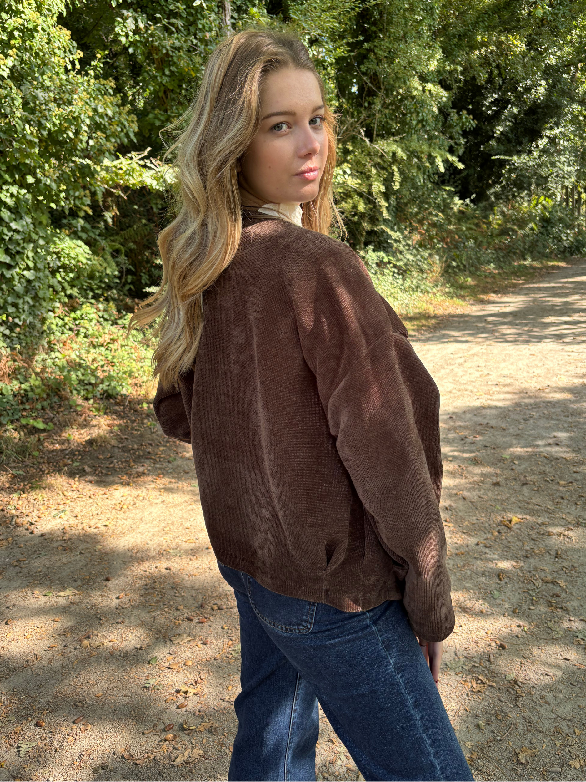 Veste en velours bohème chic