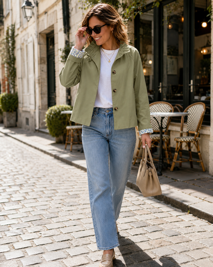 Veste Doublure Fleurie