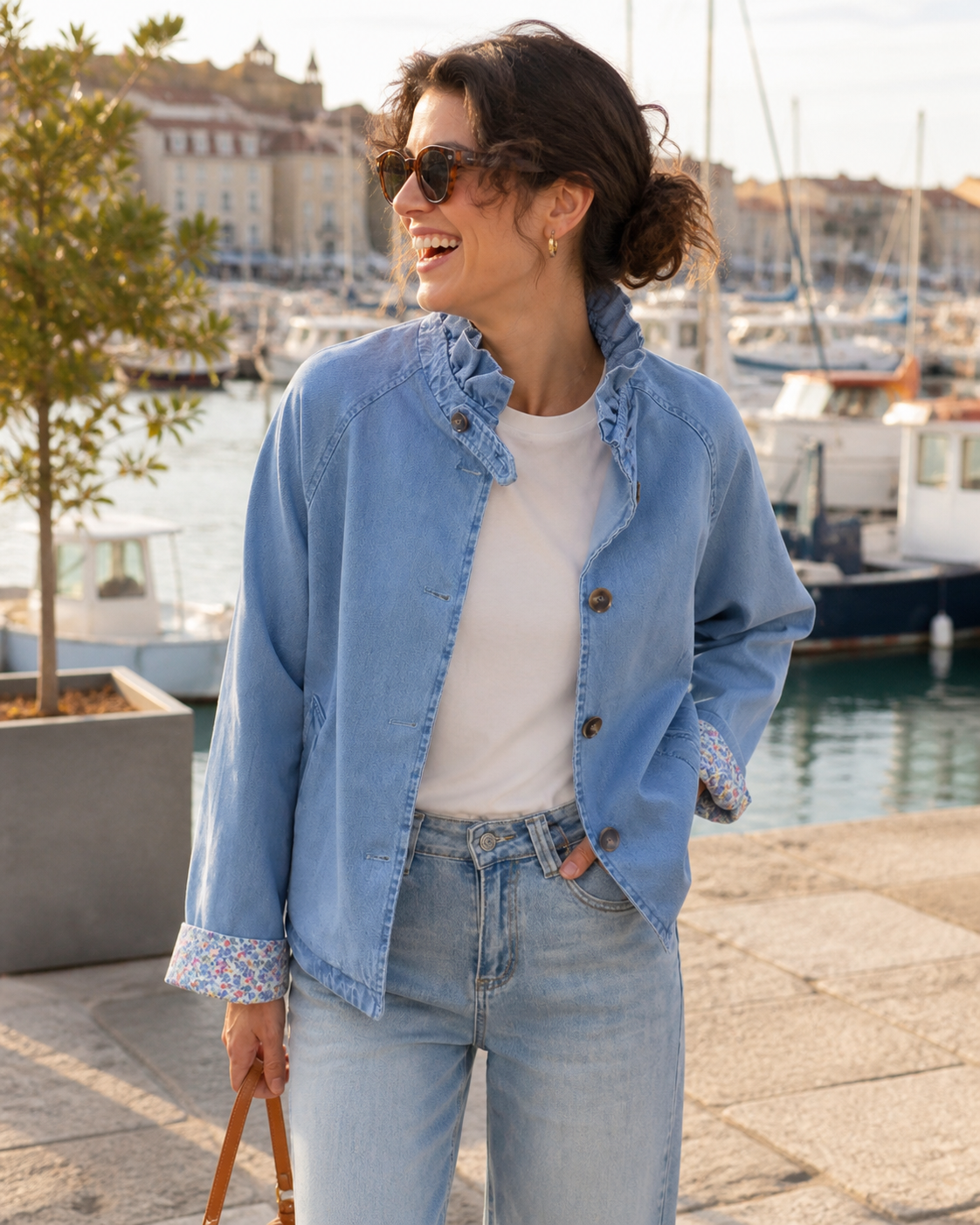 Veste Doublure Fleurie