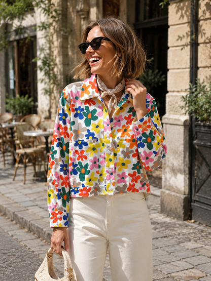 Veste Fleurs Coloré