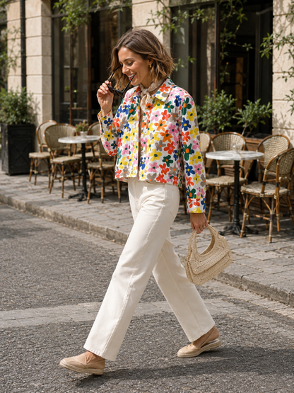 Veste Fleurs Coloré