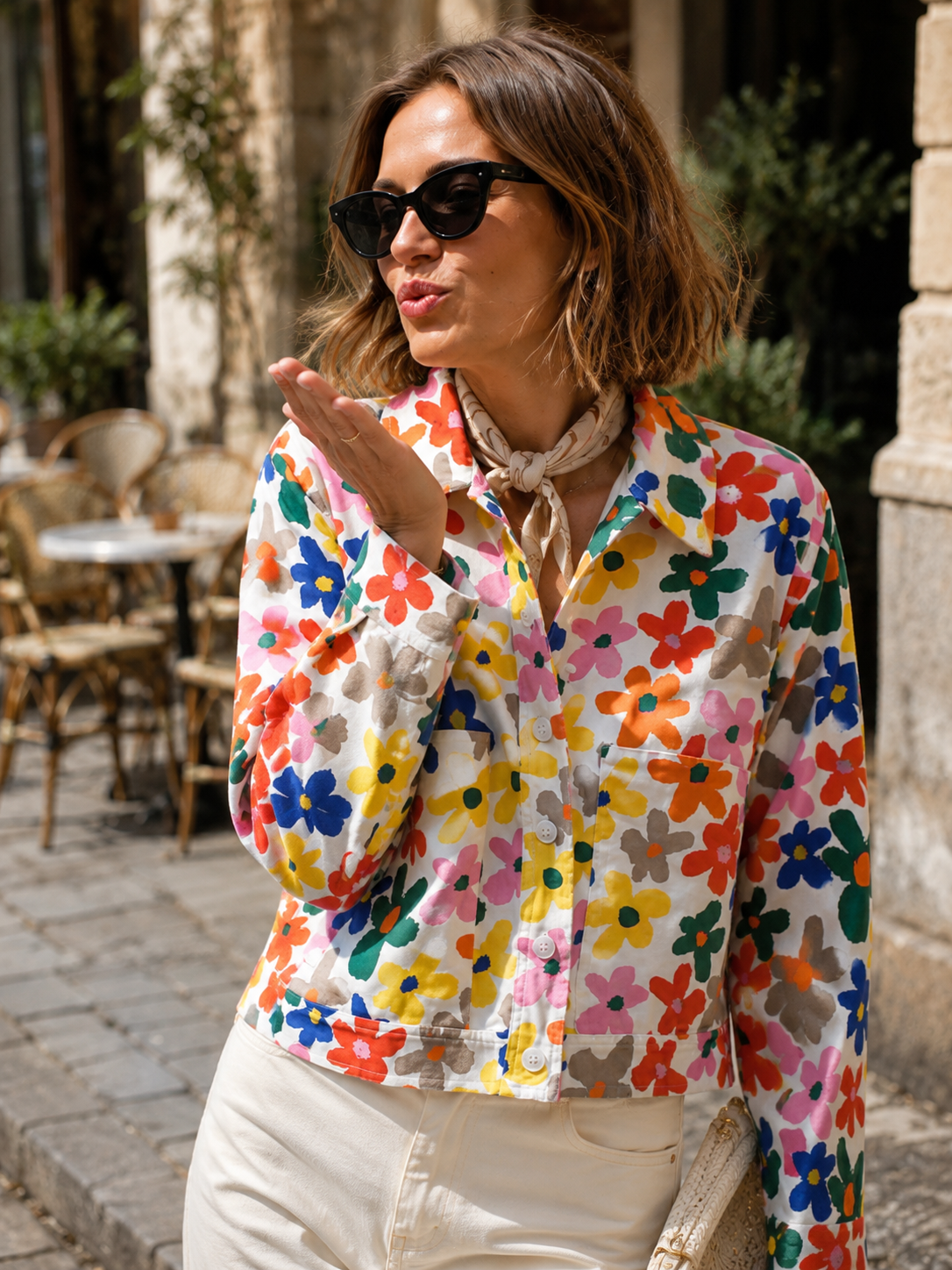 Veste Fleurs Coloré