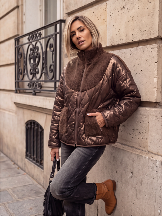 Veste Gabrielle - Matelassée Effet Métallisé