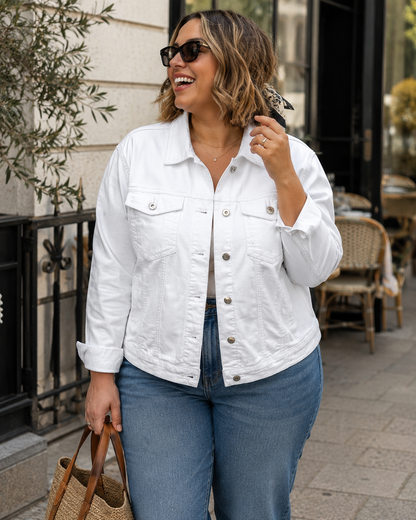 Veste Jean Colorée 44-50 Femme