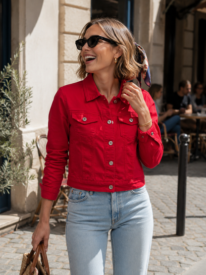 Veste Jean Colorée