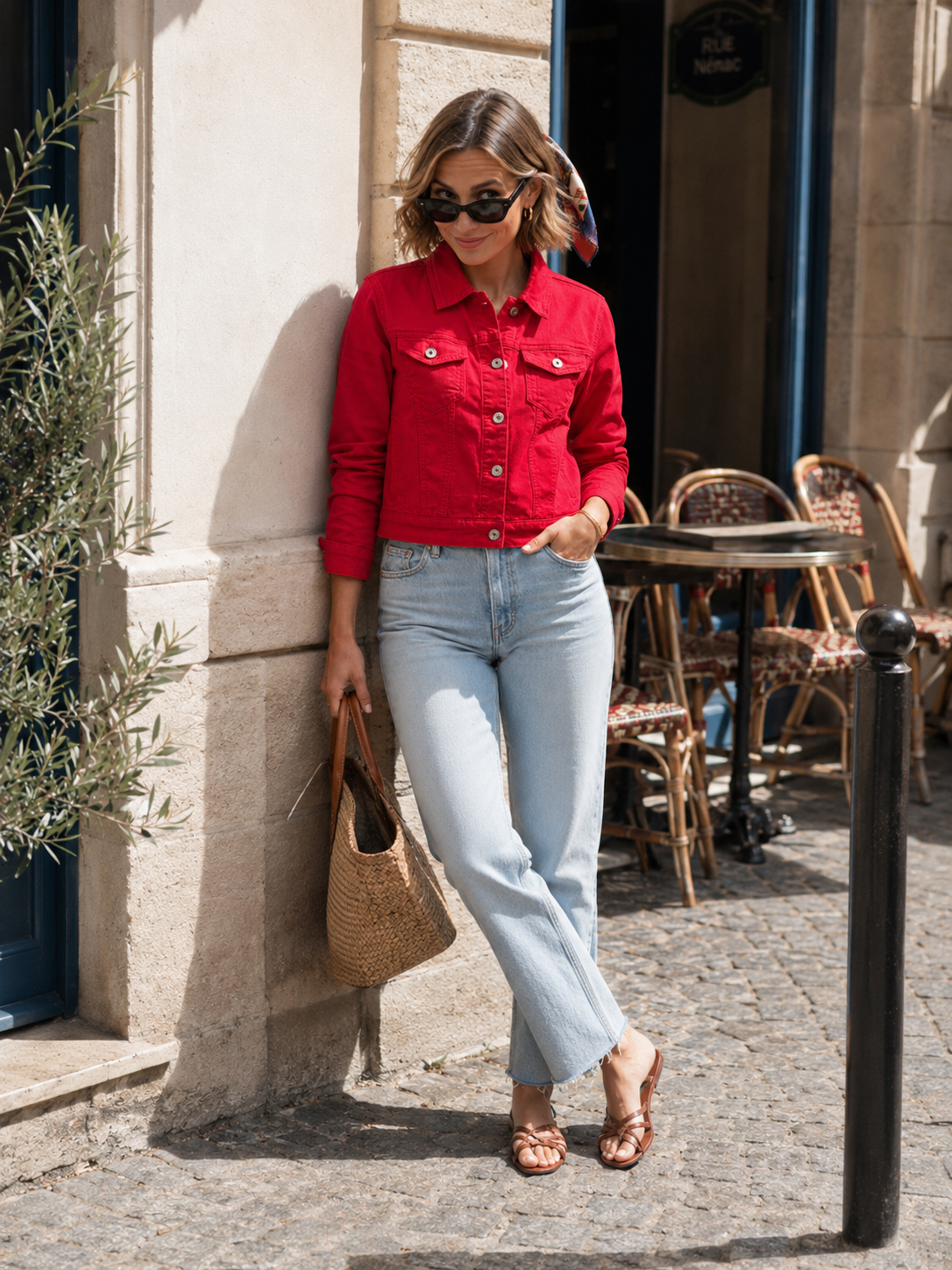 Veste Jean Colorée