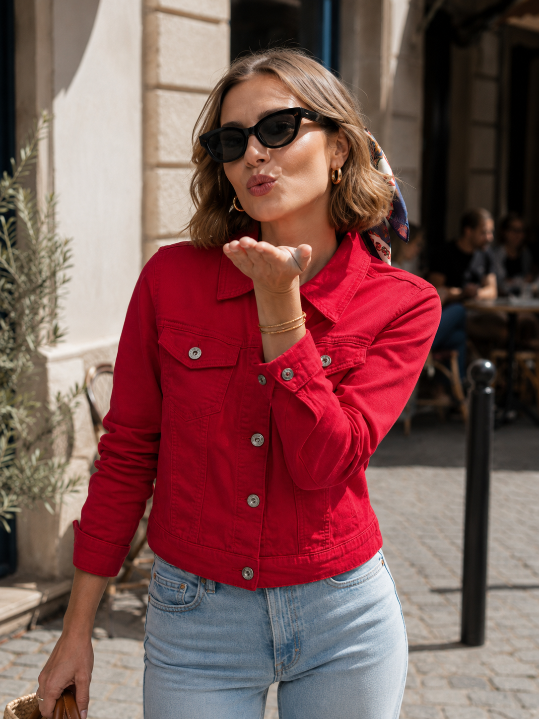Veste Jean Colorée