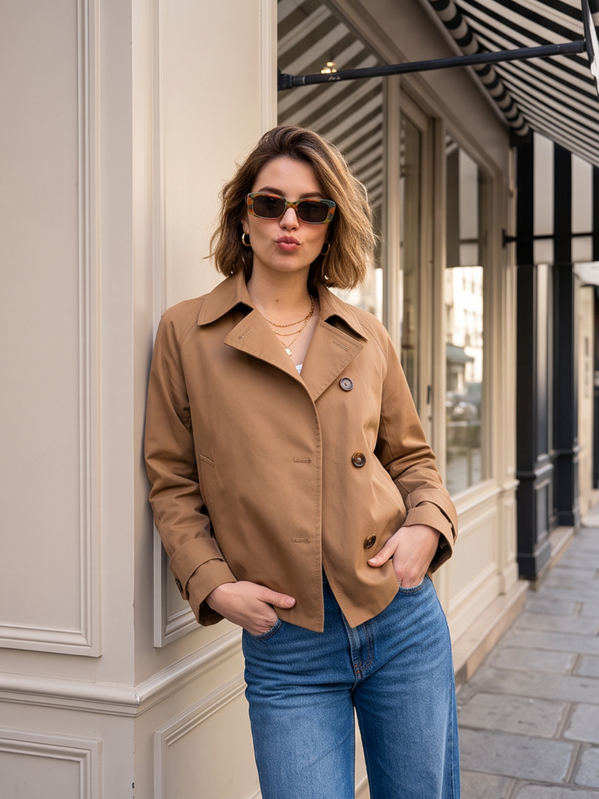 Veste Maëline - Trench Choco