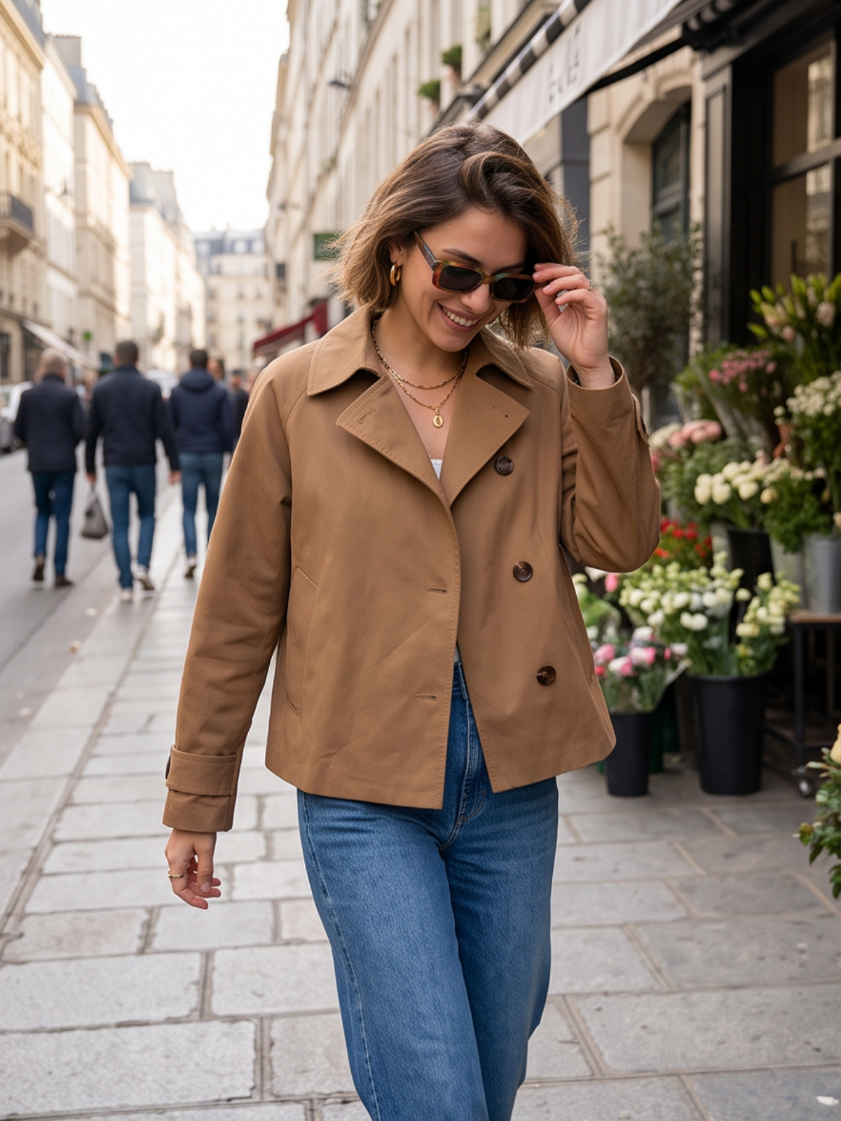 Veste Maëline - Trench Choco