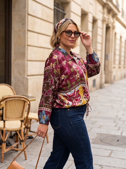 Veste Michèle - Imprimé Fleuri