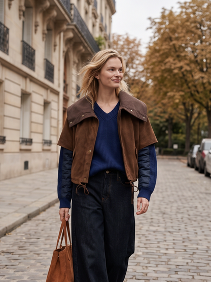 Veste Oriane - Patchwork Camel