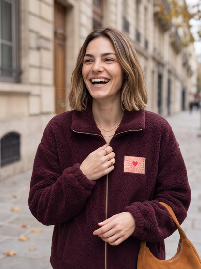 Veste Roxane - Teddy Zippée Oversize