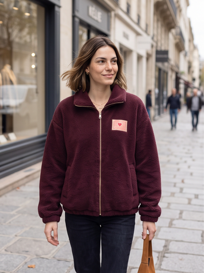 Veste Roxane - Teddy Zippée Oversize