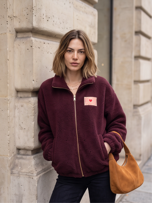 Veste Roxane - Teddy Zippée Oversize