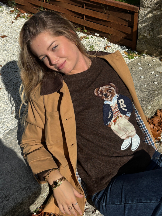 Veste Saharienne Col Contrasté